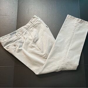Bonobos Light GRAY Pants Chinos 37Wx29 Cotton Flat Front Straight Leg Broken In